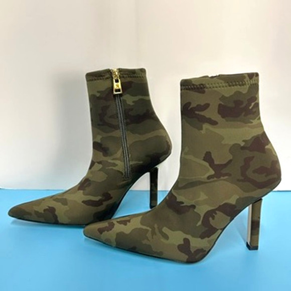 PRIVATE LISTING for grannyking07 ...Good American Camo Ankle 3.75" Boots Sz 6.5 - Picture 3 of 11